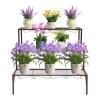 3-Tier Metal Plant Stand, Bronze view 1
