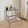 3-Tier Metal Plant Stand, Bronze view 2