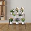 3-Tier Metal Plant Stand, Bronze view 3