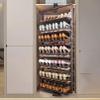 360° Rotating Pull-Out Closet Shoe Rack, 9-Tier, Brown, 48 cm/19 in view 1