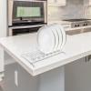 White Iron Dish Drying Rack for Bowls and Plates view 4
