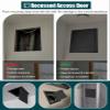 Small Magnetic Access Panel for Drywall Walls and Ceilings, Black, 9 x 10 in (23 x 25 cm) view 2