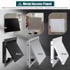 Small Magnetic Access Panel for Drywall Walls and Ceilings, Black, 9 x 10 in (23 x 25 cm) view 4