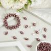 SOFPLATE 200 Rugby Ball Acrylic Beads, 18 x 10 mm, Coconut Brown view 3