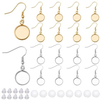 SOFPLATE 60-Piece 12 mm Cabochon Earring Making Kit