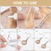 SOFPLATE 60-Piece 12 mm Cabochon Earring Making Kit view 4
