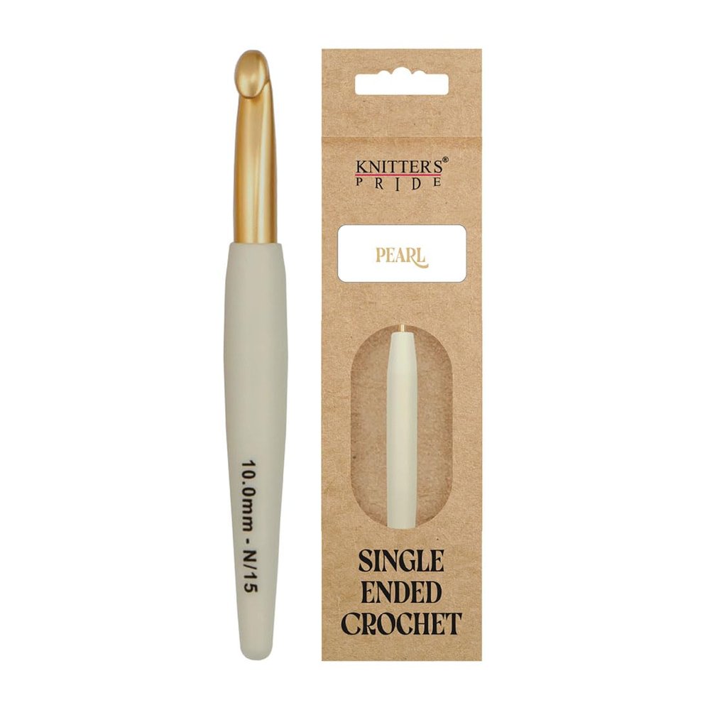 Knitters Pride Pearl Aluminum Crochet Hook 10.00 mm