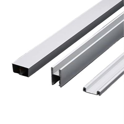 Aluminum Alloy Door Track Set for 8 mm Glass Panels