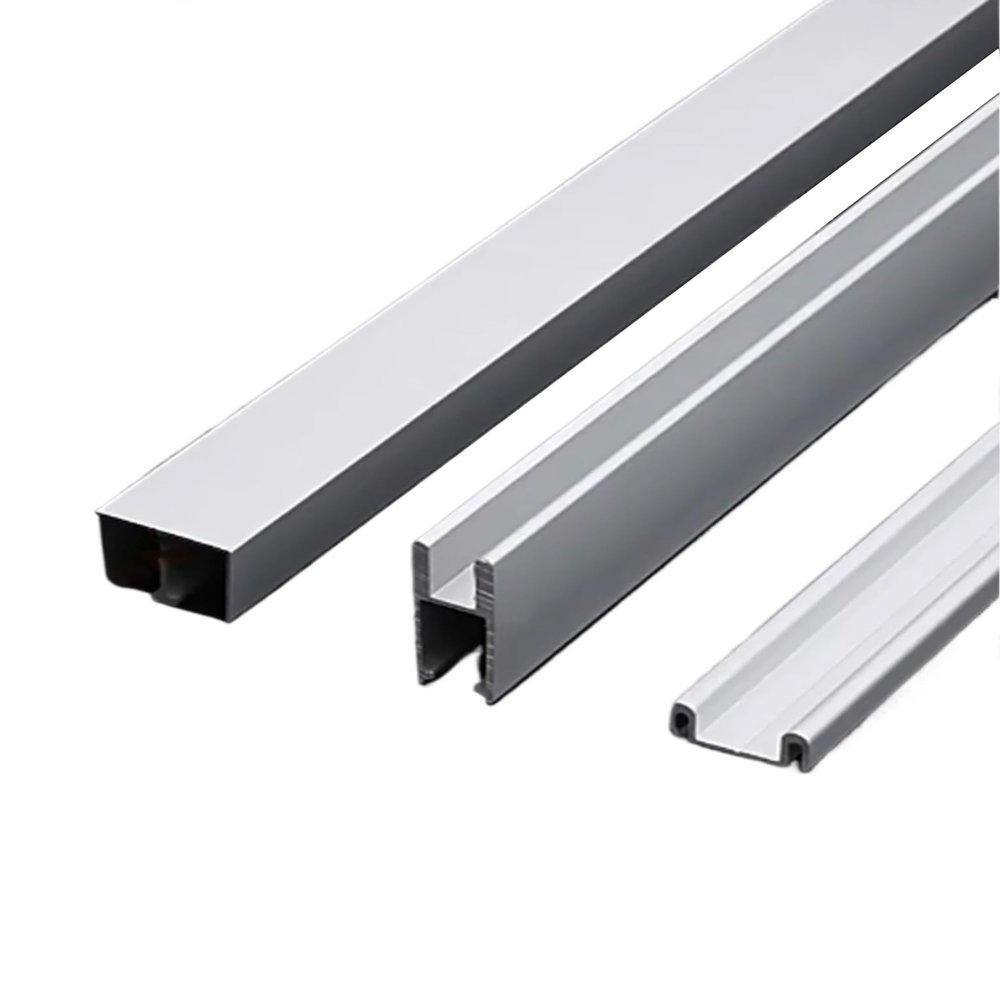 Aluminum Alloy Door Track Set for 8 mm Glass Panels