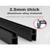 Aluminum Alloy Door Track Set for 8 mm Glass Panels view 4