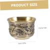 Cabilock 10-Piece Retro Chinese Teacup Set, Zinc Alloy, Non-Slip, Shatter-Resistant, Stackable view 4