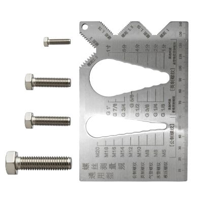 Metric Thread Gauge for Construction, Household, Plumbing, and Automotive Use