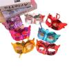 Cute Glittering Half-Face Party Mask, Silver view 3