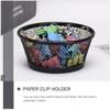 Gatuida 6-Piece Iron Mesh Paper Clip Holders, Stackable Desk Organizers view 2