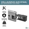 SOTOOLS 1 Pair Heavy-Duty Telescopic Slides, 950 mm, Max. 100 kg, Black view 2