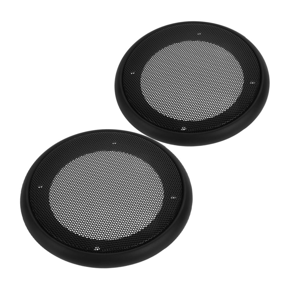 Gadpiparty 2-Piece Black Speaker Grille Covers for Car Speakers