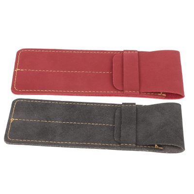 Gadpiparty 2-Pack PU Leather Pen Cases for Two Pens