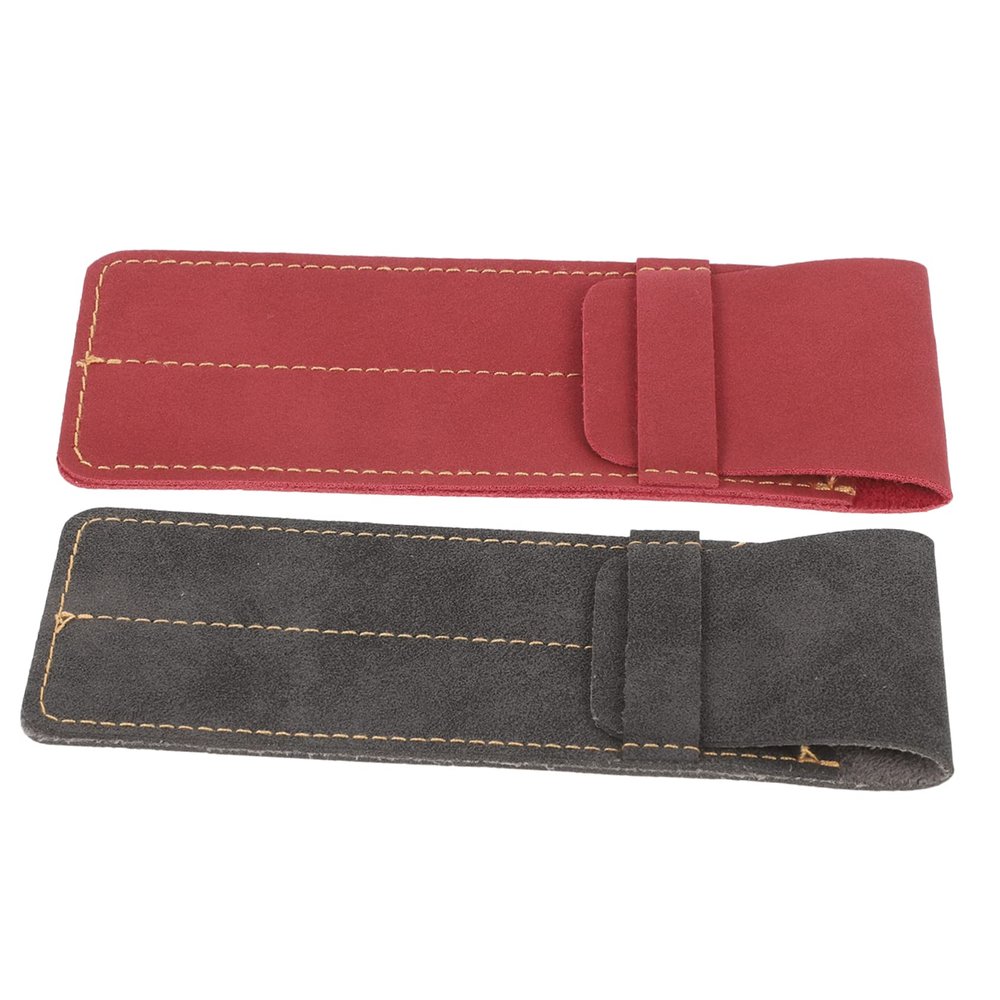 Gadpiparty 2-Pack PU Leather Pen Cases for Two Pens