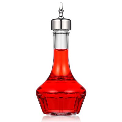 INOOMP Glass Cocktail Shaker, 50 mL, 12.50 x 4.00 x 4.00 cm, Silver