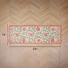 Laura Ashley Cotton Runner Rug, Crocheted, Poppies, Machine Washable and Non-Slip, 30 x 150 cm view 2