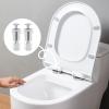Metal Toilet Seat Bolts, Lock Nuts and Screw Set for Installation, Replacement and Floor Mounting view 2