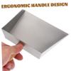 Ipetboom Small Stainless Steel Dustpan, Silver, with Wooden Handle view 3