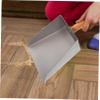 Ipetboom Small Stainless Steel Dustpan, Silver, with Wooden Handle view 4