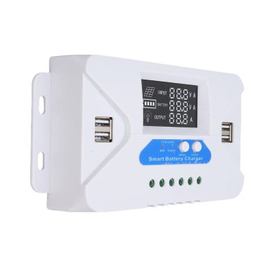 RhineCart Basics 80A Solar Charge Controller with LCD Display