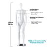 Male Mannequin with Head, Detachable Body and Rectangular Metal Base view 2