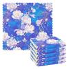 FRODOTGV Microfiber Cleaning Cloths, Indonesian Batik Cobalt Pattern, 6-Pack, 28 x 28 cm view 1
