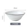 Nordic Wind Creative High-Temperature-Resistant Ceramic Salad Bowl, 9 in. Gori Bowl view 2