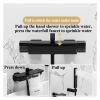 Matte Black Waterfall Wall-Mount Tub Faucet, Hot & Cold Mixer view 3