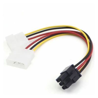 GUYTRM Dual Power 4-to-6-Pin Graphics Card Adapter Cable, Express Power Supply Line