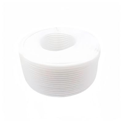 WEKONUMEX Flexible Corrugated Plastic Cable Conduit, PP-Insulated Corrugated Tube, Wire Hose Thread (White, 34.5 x 29 mm)