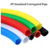 WEKONUMEX Flexible Corrugated Plastic Cable Conduit, PP-Insulated Corrugated Tube, Wire Hose Thread (White, 34.5 x 29 mm) view 2