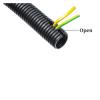WEKONUMEX Flexible Corrugated Plastic Cable Conduit, PP-Insulated Corrugated Tube, Wire Hose Thread (White, 34.5 x 29 mm) view 3