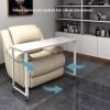 Professional Manicure Table with Marble Surface and Gold Metal Stand view 3