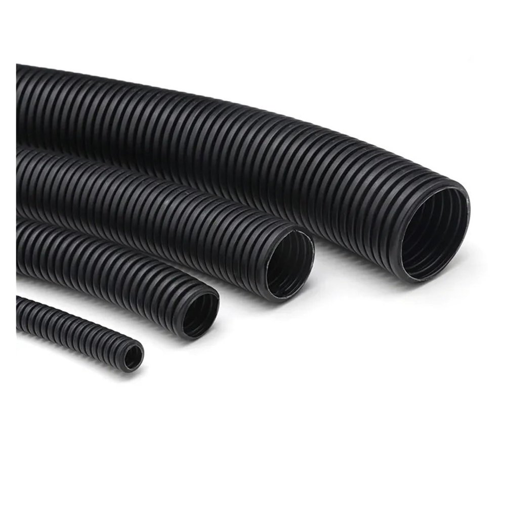 WEKONUMEX Flexible Corrugated Plastic Cable Conduit, AD10 x ID6.5 mm, Closed, 1 m