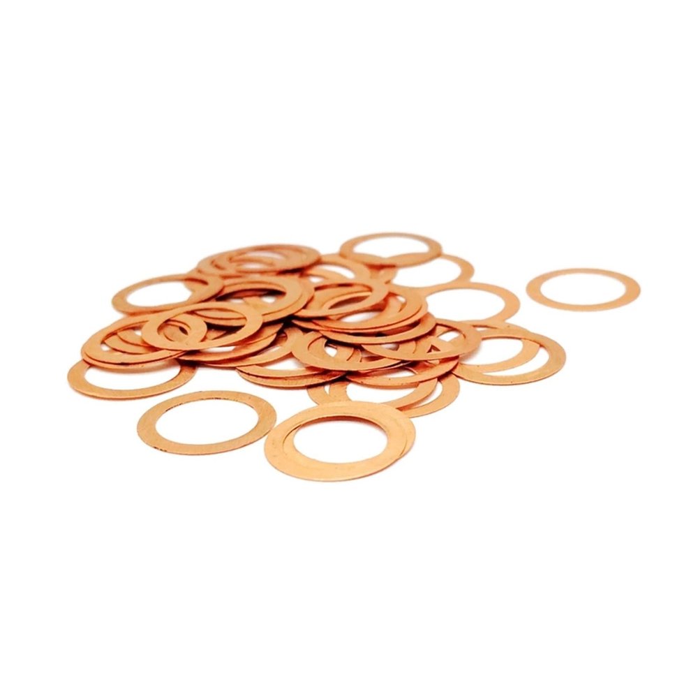 SHGUOMSC T3 Copper Sealing Washer, 7 × 10 × 0.1 mm
