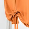 Polyester Valance Curtain, Single Panel for Small Windows, Orange, 117 x 160 cm view 1