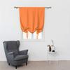 Polyester Valance Curtain, Single Panel for Small Windows, Orange, 117 x 160 cm view 2