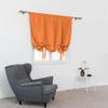 Polyester Valance Curtain, Single Panel for Small Windows, Orange, 117 x 160 cm view 3