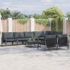 Homgoday Modern Luxury Garden Sofa Set, Steel Frame, Polyester Cushions, Model 3379009 view 1