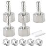 TAISHER 5-Pack 304 Stainless Steel Forged Hose Barb Fittings, 16 mm Barb x 3/4 in. FBSP Adapter with Hose Clamps view 1