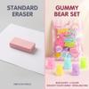 Cute Erasers, Colorful Rubber Cabochons, Cartoon Pencil Erasers, Animals, Interactive Erasers, Pets, Stationery, School Rewards, 5 pcs view 3
