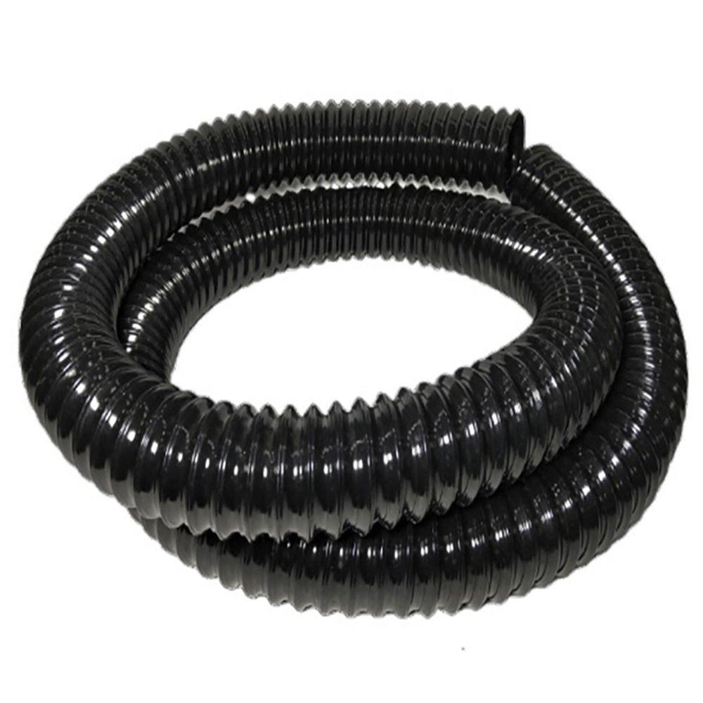 COYOUCO Black PU Dust Collection Hose, 55 mm ID, 1 m, 0.63 mm