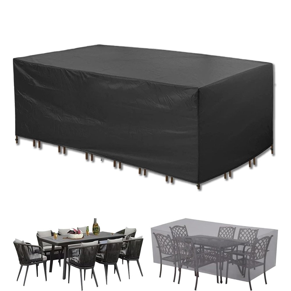 UUPAUO Waterproof Garden Furniture Cover, 420D Oxford Fabric, 345 × 280 × 85 cm