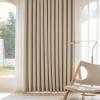 Beydodo Blackout Curtains with Grommets, 2-Piece Set, 86 x 115 cm, Apricot view 1
