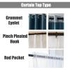 Beydodo Blackout Curtains with Grommets, 2-Piece Set, 86 x 115 cm, Apricot view 3