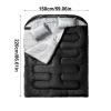 Double Sleeping Bag, 150 x 220 cm, Cold-Weather Blanket view 2